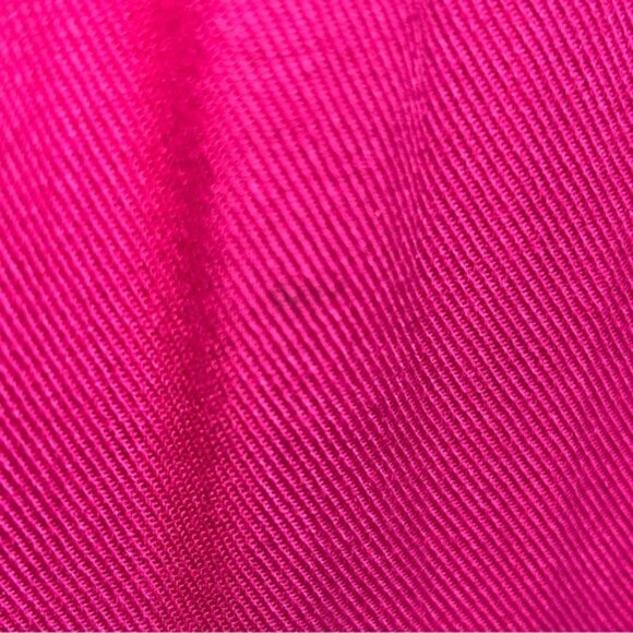 Umgee Women’s Large Vibrant Pink Ruffled Dress Floral Embroidery FLAWED - Picture 7 of 10